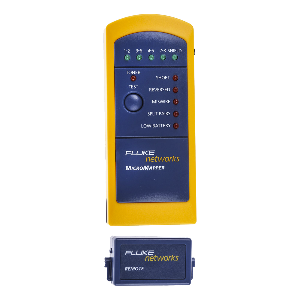 Probador de Mapa de Cableado MicroMapper, para Verificar R?pida y F?cilmente la Integridad del Cableado de Par Trenzado de Ethernet