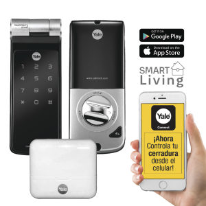 Kit de Hub con Cerradura YDF40A: Código, Biometria y apertura Smartphone en cualquier parte el Mundo