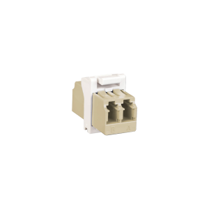 M?dulo Acoplador MAX de Fibra ?ptica, LC Duplex, Compatible con Monomodo y Multimodo, Color Blanco