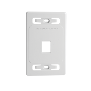Placa de Pared Modular MAX, de 1 Salida, Color Blanco