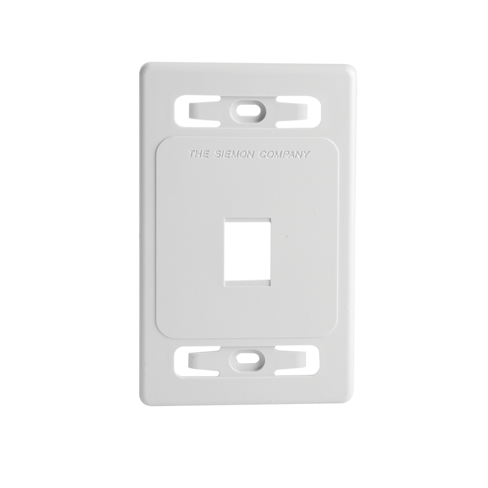 Placa de Pared Modular MAX, de 1 Salida, Color Blanco