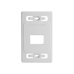 Placa de Pared Modular MAX, de 2 Salidas, Color Blanco, Versi?n Bulk (Sin Empaque Individual)