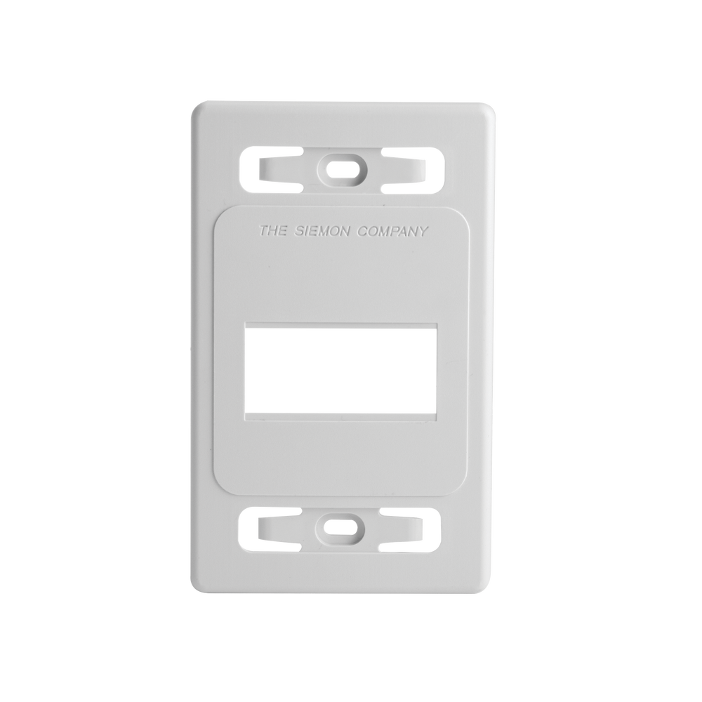 Placa de Pared Modular MAX, de 3 Salidas, Color Blanco, Versi?n Bulk (Sin Empaque Individual)