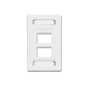 Placa de Pared Modular MAX, de 4 Salidas, Color Blanco