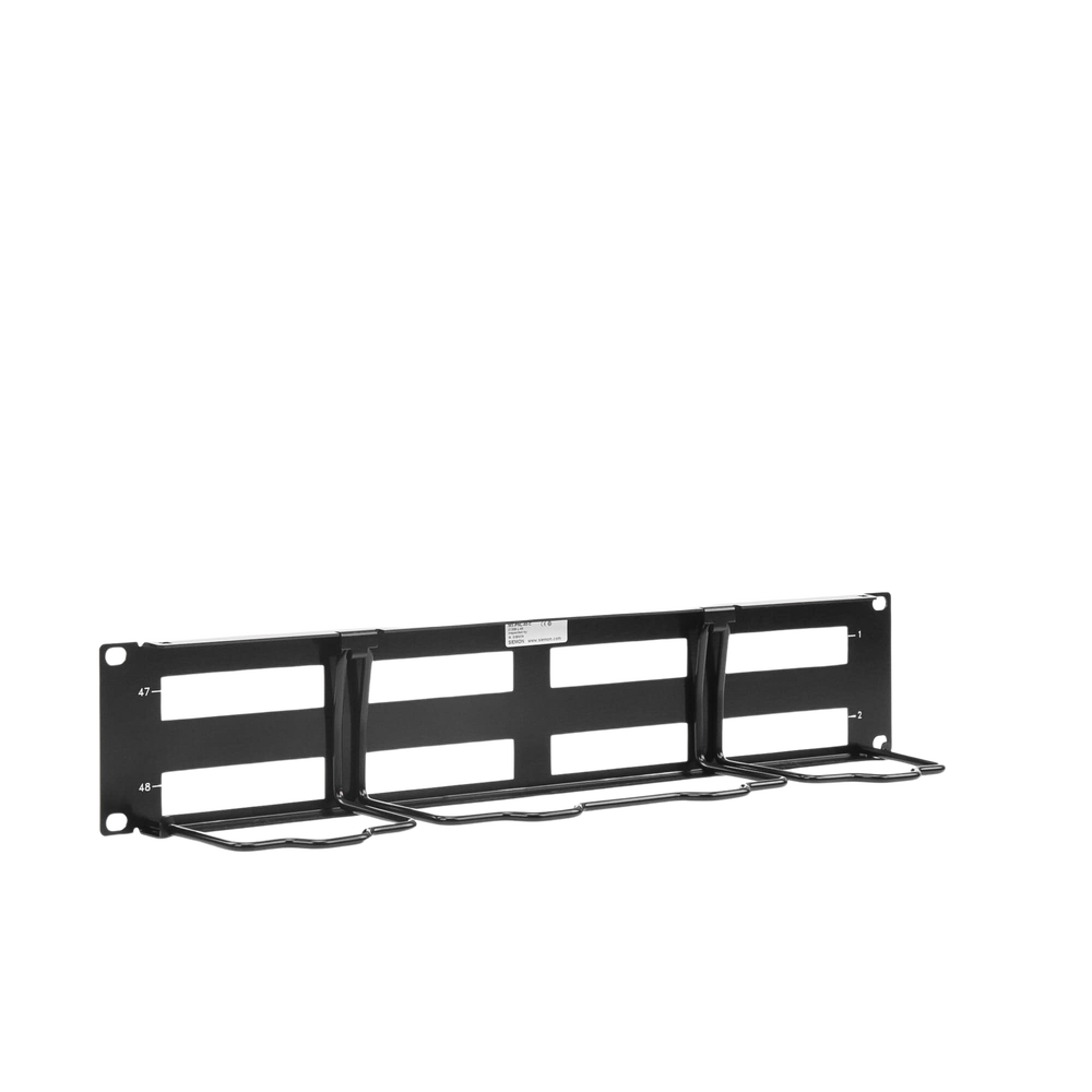 PATCH PANEL MAX VACIO ID VERTICAL UTP 48 PTOS PLANO 2U NEGRO - Image 2