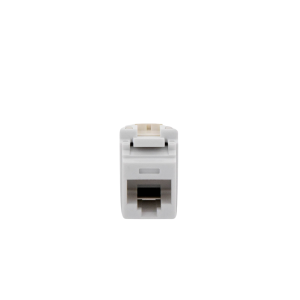 Conector Jack Estilo 110 (de Impacto), Tipo Keystone, Categor?a 6, de 8 Posiciones y 8 Cables, Color Blanco