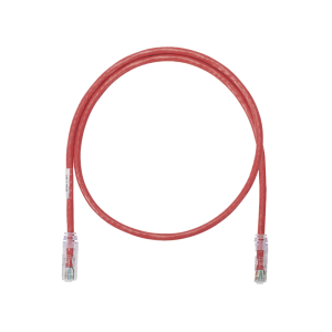 Cable de Parcheo UTP Categor?a 6, con Plug Modular en Cada Extremo - 0.3 Metros (1 Pie) - Rojo
