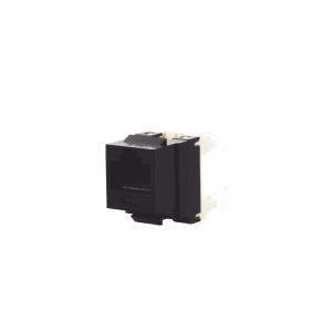 Conector Jack Estilo 110 (de Impacto), Tipo Keystone, Categor?a 5e, de 8 Posiciones y 8 Cables, Color Negro