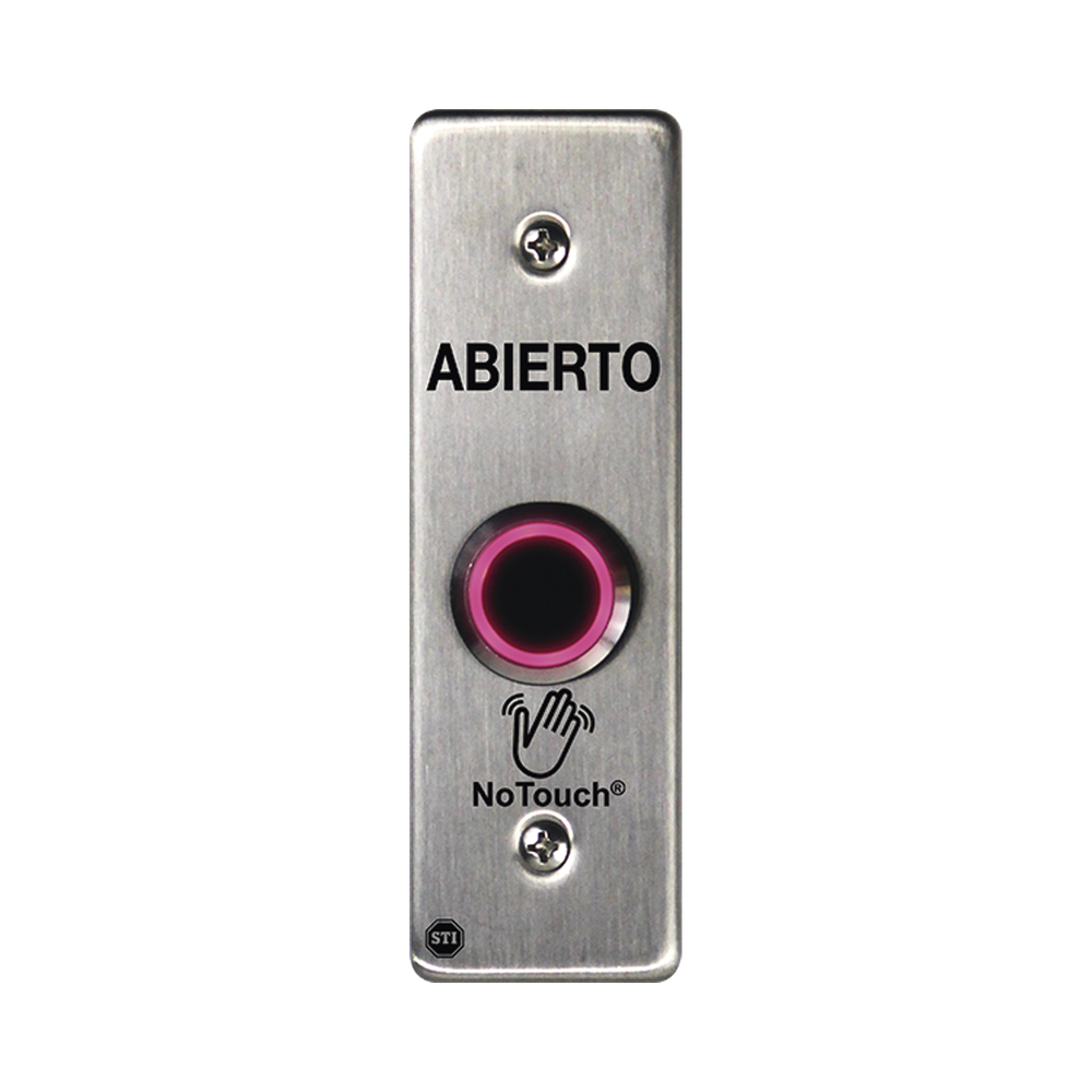 Interruptor IR NoTouch® de Acero Inoxidable, Montaje Delgado, Caja Posterior, ABIERTO - Image 2