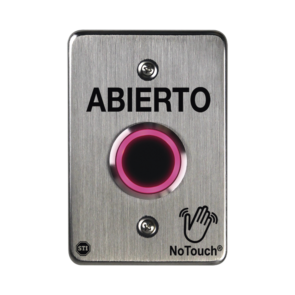 Interruptor IR NoTouch® de Acero Inoxidable, De un solo grupo, ABIERTO - Image 2