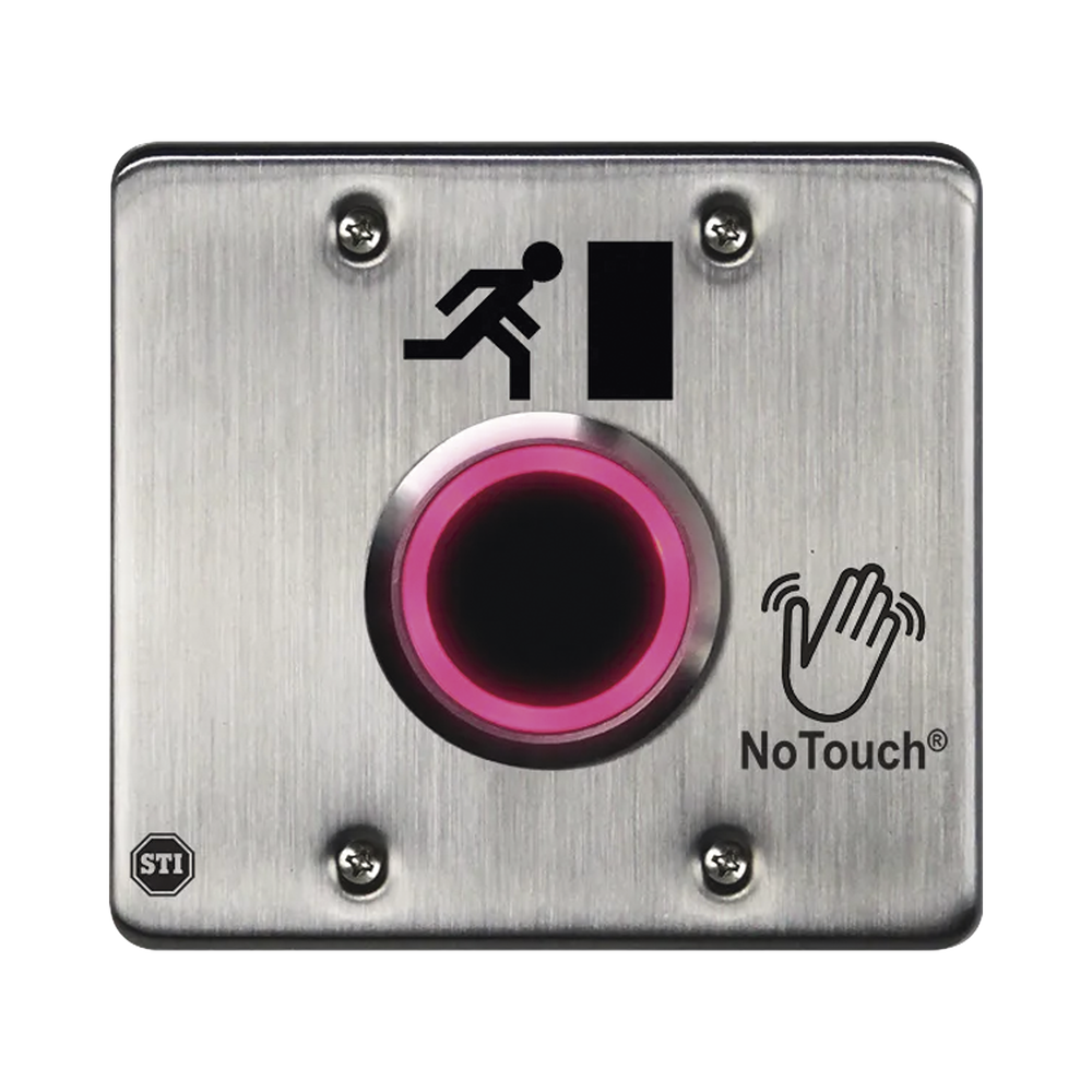 Interruptor IR NoTouch® de Acero Inoxidable, Salida Doble, Símbolo de Puerta - Image 4