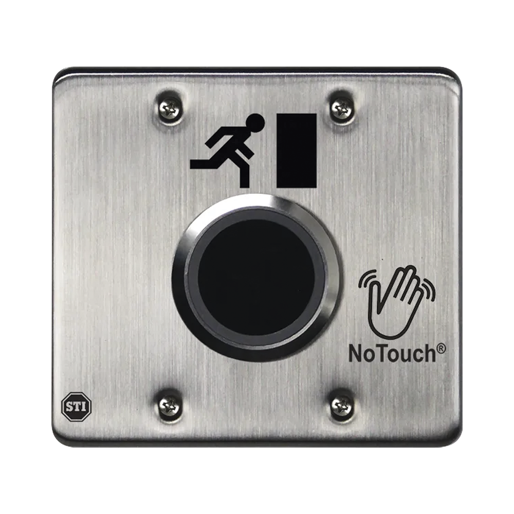 Interruptor IR NoTouch® de Acero Inoxidable, Salida Doble, Símbolo de Puerta - Image 3