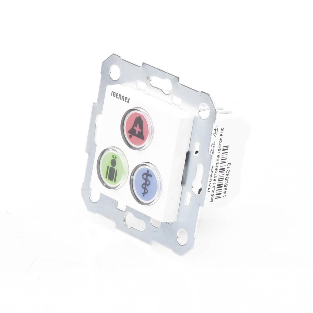 Modulo de 3 Botones iluminados para habitación de Hospital / Alarma / Cancelar y Código Azul / BUS RS485 / Compatible con NX0019/B, NX1021 Y NX0015 - Image 5