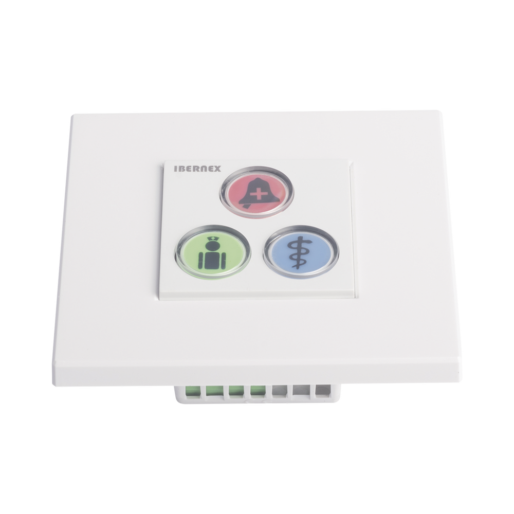 Modulo de 3 Botones iluminados para habitación de Hospital / Alarma / Cancelar y Código Azul / BUS RS485 / Compatible con NX0019/B, NX1021 Y NX0015 - Image 2