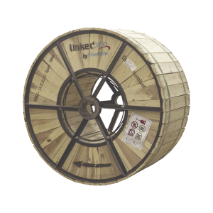 Carrete de 4 km de Fibra ?ptica A?rea (ADSS) G.652D, Monomodo de 24 Hilos, Exterior, Span 200, Loose Tube