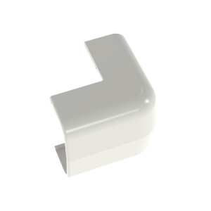 Esquinero exterior, para uso con canaleta LD5, material ABS, Color Blanco Mate