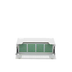 Distribuidor de Fibra ?ptica para 144 Empalmes, con 144 Acopladores SC/APC y 144 Pigtails SC/APC, 19, 3 UR