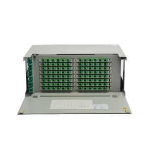 Distribuidor de Fibra ?ptica para 96 Empalmes, con 96 Acopladores SC/APC y 96 Pigtails, 19, 4 UR