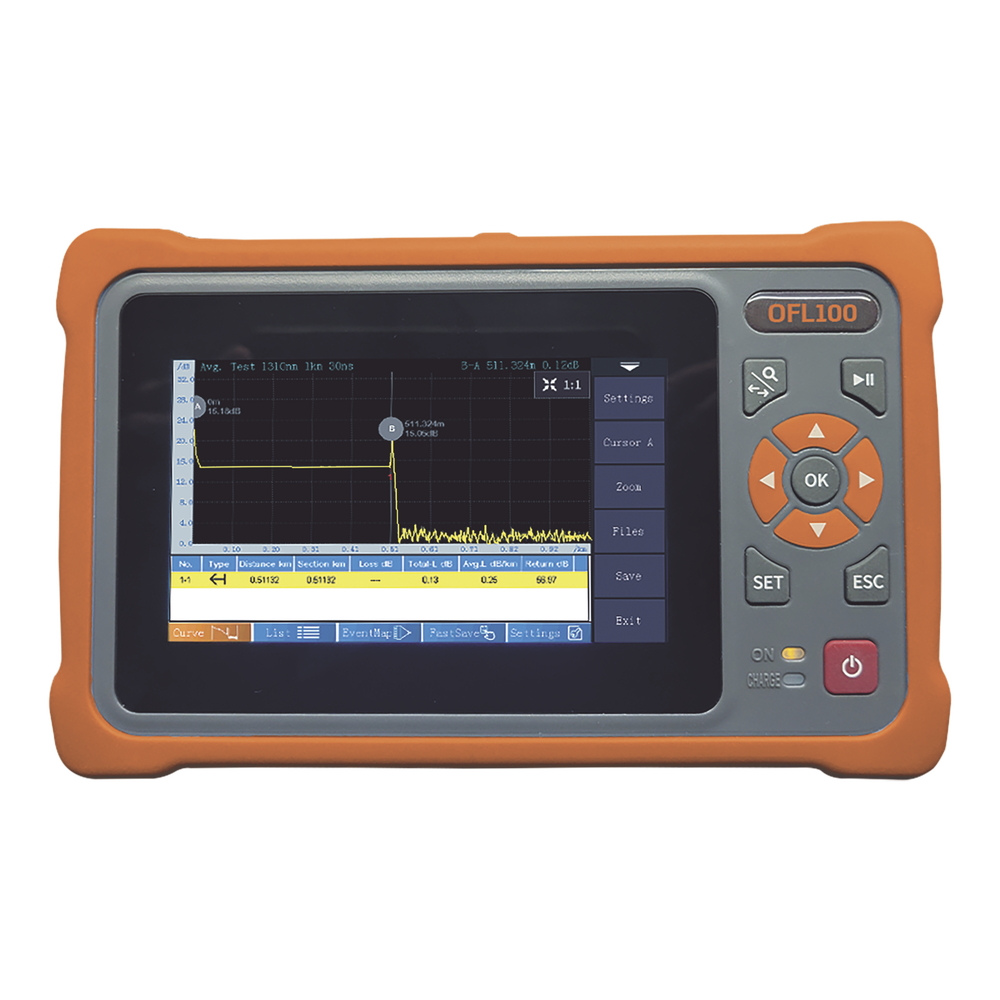 OTDR Monomodo para Pruebas en Enlaces de Fibra ?ptica, Longitudes de Onda 1310 y 1550 nm, Entrada SC/APC