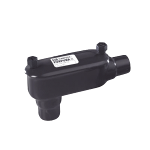 Condulet con Recubrimiento Exterior de PVC e Interior de Uretano P?rpura de 2 1/2 Pulgadas (63.5 mm) Corta (S)