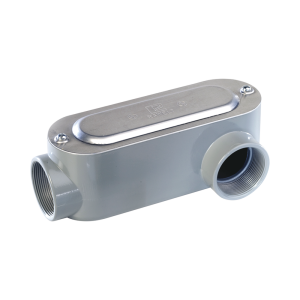Caja Oval Roscada tipo LL de 2 1/2" grande (63.5 mm) / Incluye tapa y tornillos.