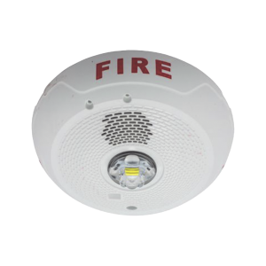 Sirena con Lámpara LED Estroboscópica, Montaje en Techo, Nivel de Candelas Seleccionable, Color blanco , Nuevo Diseño Moderno y Elegante y Menor Consumo de Corriente