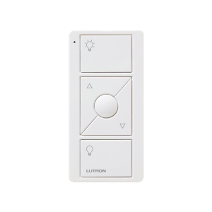 Control remoto PICO 3 botones encender/apagar, atenuador (dimmer) y botón favorito, complemente con un atenuador Caseta, RA2, RadioRa2.