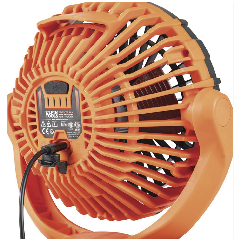 Ventilador Inalámbrico-Portátil Recargable Ideal para el Trabajo. Montable por Pinza o por Potentes Imanes. Incluye cable USB-C - Image 4