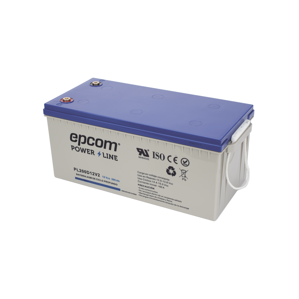 Batería 12 Vcc / 200 Ah / UL / Tecnología AGM-VRLA / Ciclo profundo / Para uso en aplicaciones fotovoltaicas y de emergencia / Terminales T5 - Image 4