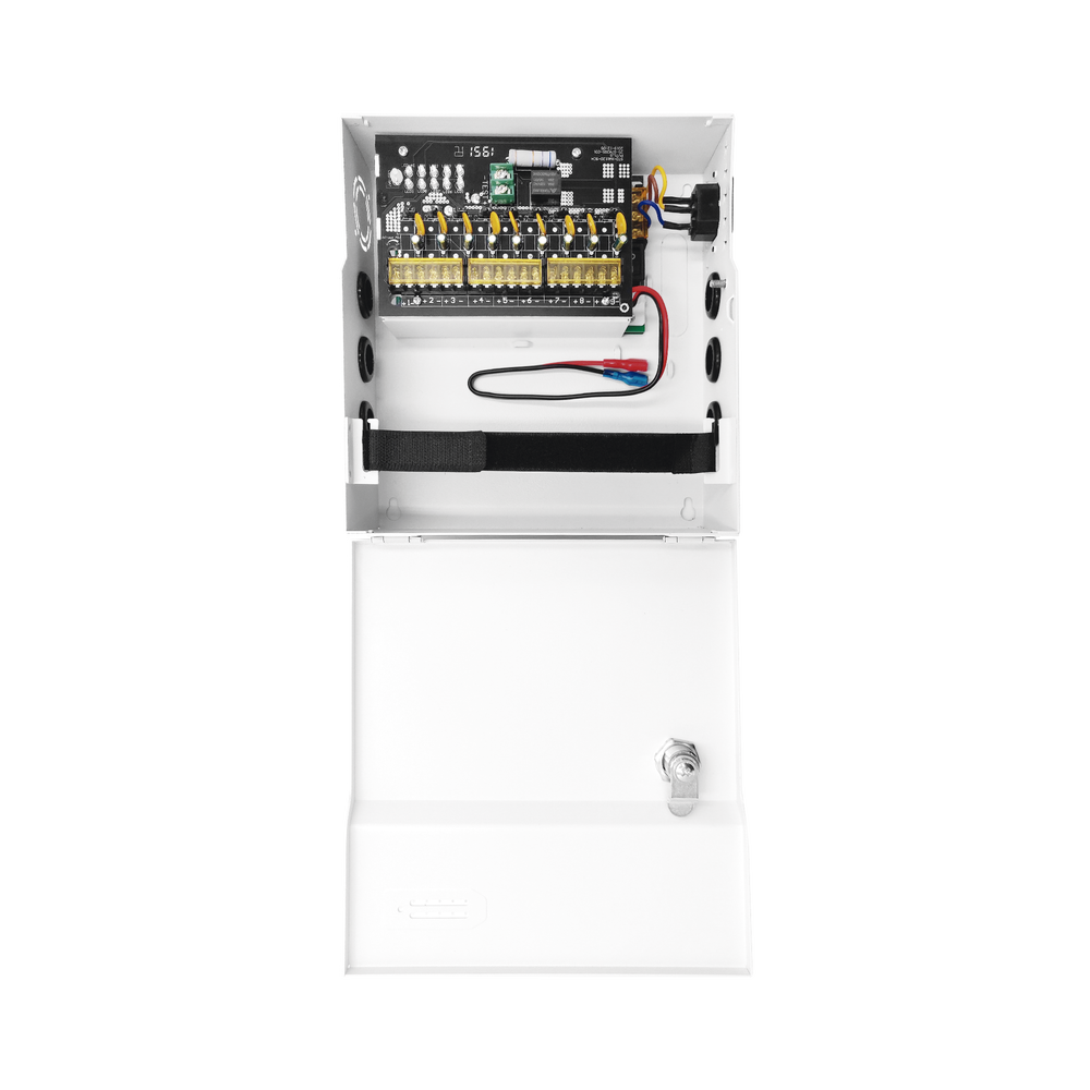 Fuente de Poder con ajuste de voltaje de 11- 15 Vcc / 10 A / 9 Salidas / Capacidad de Batería de Respaldo / Requiere Batería / Voltaje de Entrada 96-264 Vca - Image 2