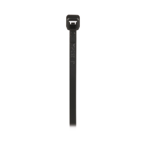 Cincho de Nylon 6.6 de Bloqueo, 203 mm largo x 2.5mm ancho, Color Negro, Exterior Resistente a Rayos UV, Paquete de 1000pz