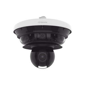 Cámara IP Multisensor 34MP (4 sensores 4K) con lentes motorizados / PTZ 2 MP 40X / Hasta 2 tarjetas MicroSD de 512GB / WDR de hasta 150dB / IP66 / IK10 / autoseguimiento / Inteligencia artificial para eventos