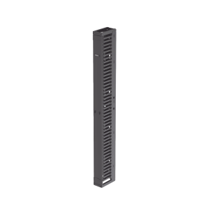 Organizador Vertical PatchRunner™, Sencillo (Solo Frontal), Para Rack Abierto de 45 Unidades, 6 in de Ancho, Color Negro