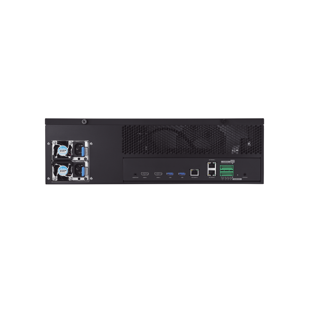 NVR de 64 canales / Hasta 32 MP / H.265 & Wisestream / Procesamiento 400 Mbps / 3 Puertos de Red / Raid 5-6 / 16 bahias para disco duro (no incluidos) - Image 3