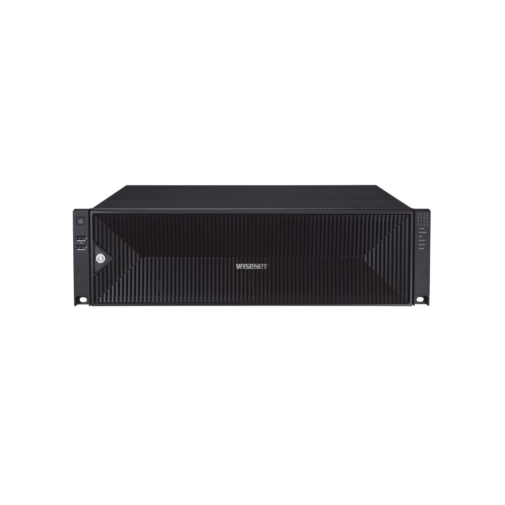 NVR de 64 canales / Hasta 32 MP / H.265 & Wisestream / Procesamiento 400 Mbps / 3 Puertos de Red / Raid 5-6 / 16 bahias para disco duro (no incluidos)