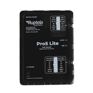 Tracker GPS Pro5 Lite / LTE CAT1 bis (4G), GSM (2G) / Lectura de Datos CAN / Monitoreo de Audio, Temperatura y Combustible / Pequeño con Nano SIM / Conectividad BLE / Protección Avanzada