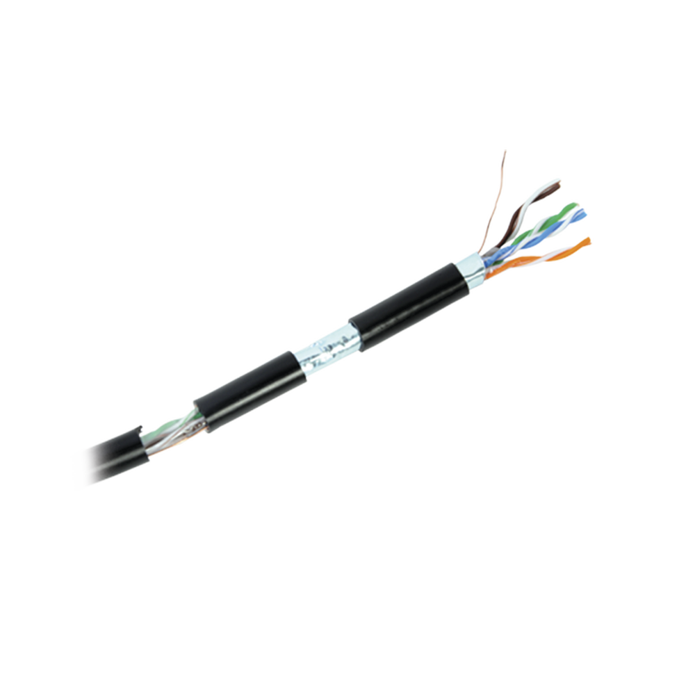 Bobina de Cable de 152 Metros (499 Pies), Cat5e, FTP, Blindado, para Intemperie, Color Negro, UL, Color Negro, para Aplicaciones en Video Vigilancia, Redes de Datos - Image 3