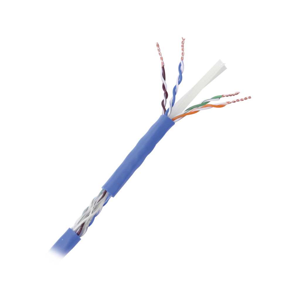 Cable Cat6+ Calibre 23 Alto Rendimiento, ETL, UL, Color Azul, de 100 Metros (328.08 Pies), Super Flexible, para Aplicaciones de CCTV, Video HD, y Redes de Datos. - Imagen 3