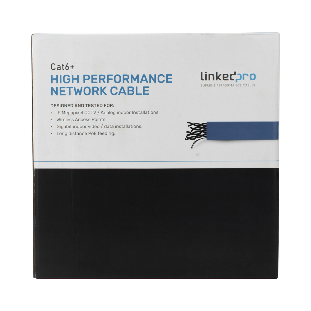 Bobina de Cable de 305 Metros (1000 Pies) Cat6+ Blindado F/UTP, CM, Calibre 23 Alto Rendimiento, ETL, UL, Color Azul, Super Flexible, para Aplicaciones de Video Vigilancia, Video HD, y Redes de Datos. Uso Interior. - Image 2