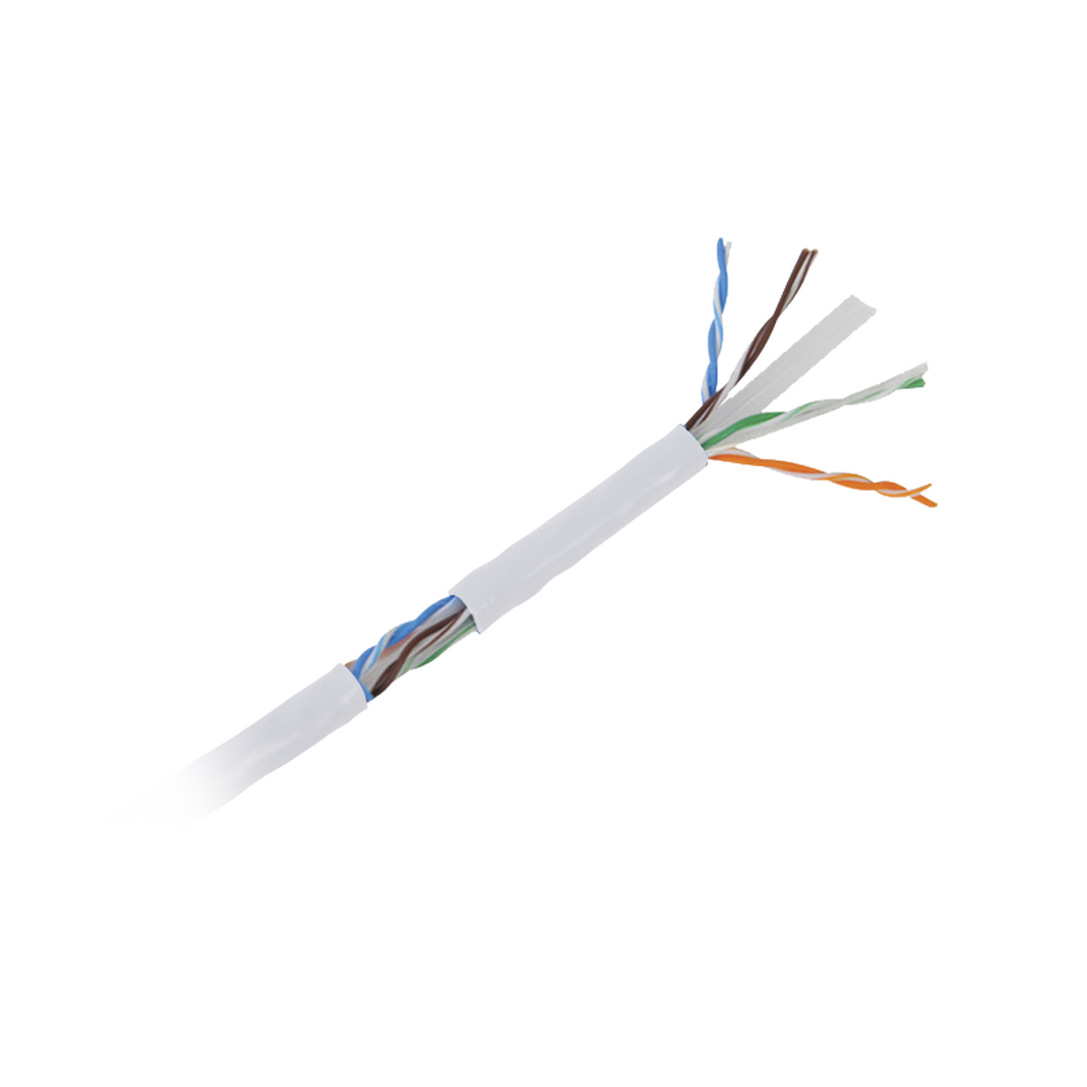 Bobina de Cable UTP de 305 Metros (1000 Pies) Cat6 Aleaci?n de Cobre y Aluminio (CCA), Color Blanco, Uso Exclusivo Interior - Imagen 4