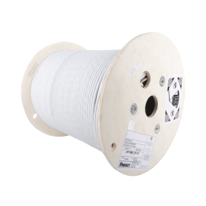Bobina de Cable Blindado S/FTP de 4 Pares, Cat7, Inmune a Ruido e Interferencias, LSZH (Bajo Humo, Cero Hal?genos), Color Gris, Bobina de 500 Metros (1640 Pies)