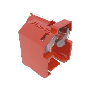 Kit de 10 Dispositivos Recubiertos para Impedir Desconexi?n de Plug RJ45, Color Rojo, Incluye Herramienta para Instalar/Retirar