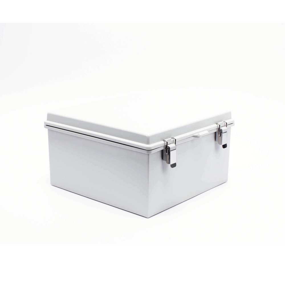 Gabinete de Plástico ABS, Uso en Intemperie ip66 (300 x 300 x 180 mm) Cierre por Broche Inoxidable y Permite Cerrado con Candado y Llave (Perno 5mm) No Incluido - Image 2