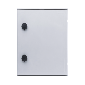 Gabinete de Poliéster IP65 Uso en Intemperie (300 x 400 x 200 mm) con Placa Trasera Interior de Plástico (Incluye Chapa y Llave).