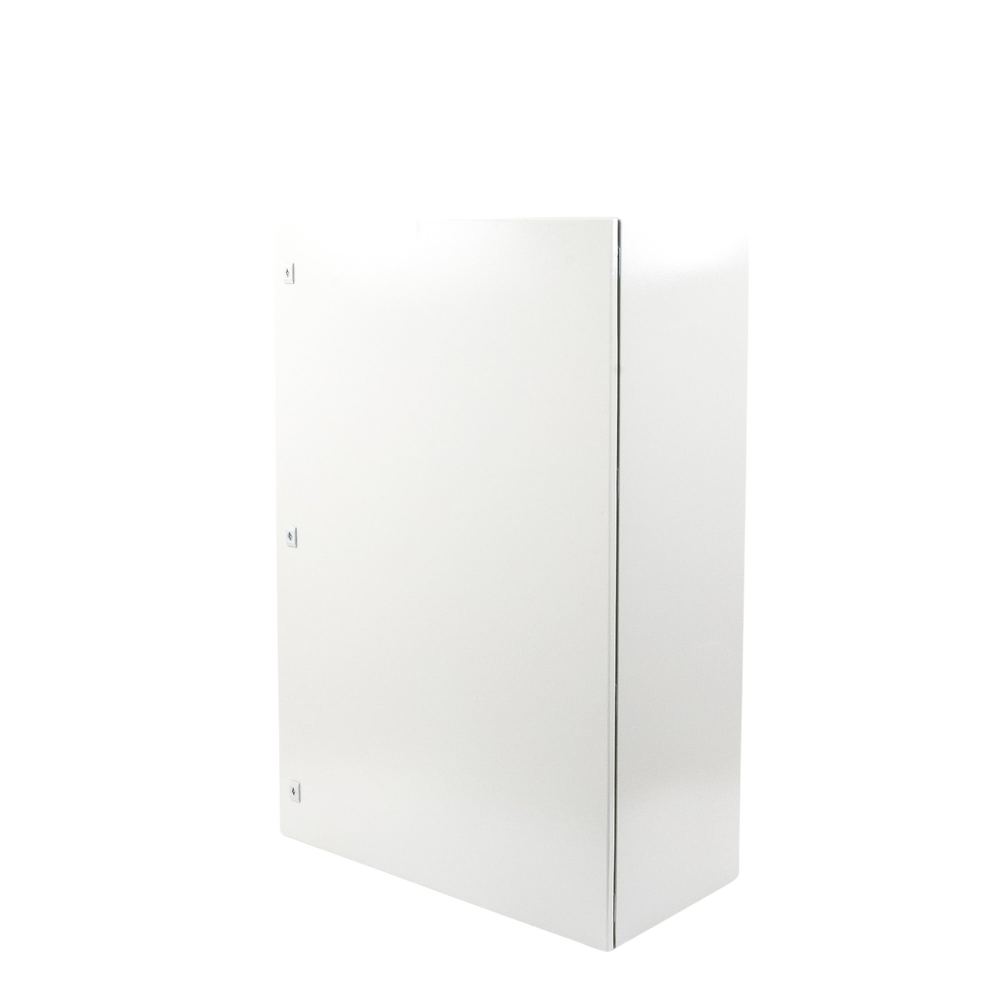Gabinete de Acero IP66 Uso en Intemperie (800 x 1200 x 400 mm) con Placa Trasera Interior Metálica y Compuerta Inferior Atornillable (Incluye Chapa y Llave). - Image 2