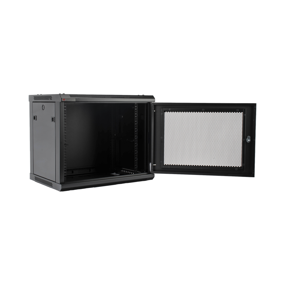 Gabinete PRECISION, Con Puerta Perforada, de 19in, 9UR, 450mm de Profundidad, Color Negro - Image 3