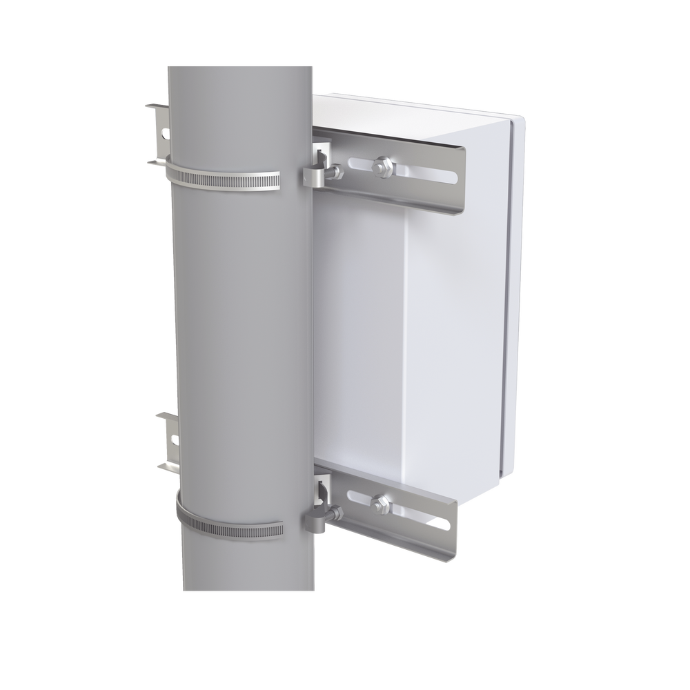 Montaje de Metal Galvanizado para Poste Universal para Gabinetes de Ancho Hasta 30 cm. - Image 2
