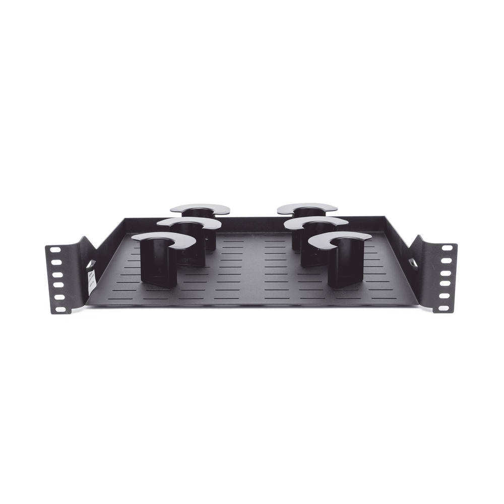 Charola Ventilada Para Administración de Cable en Racks o Gabinetes, con 6 Postes para Control de Holgura, de 19in, 2 UR, Color Negro - Image 5