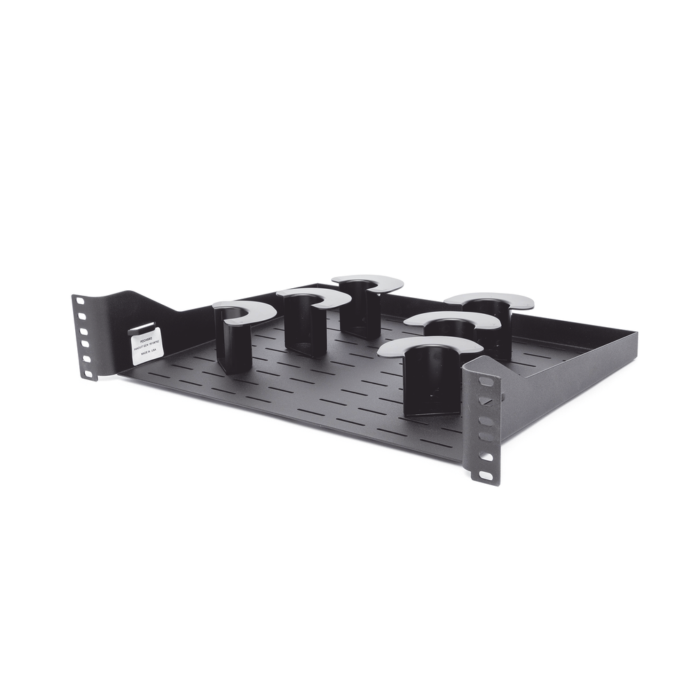 Charola Ventilada Para Administración de Cable en Racks o Gabinetes, con 6 Postes para Control de Holgura, de 19in, 2 UR, Color Negro - Image 3
