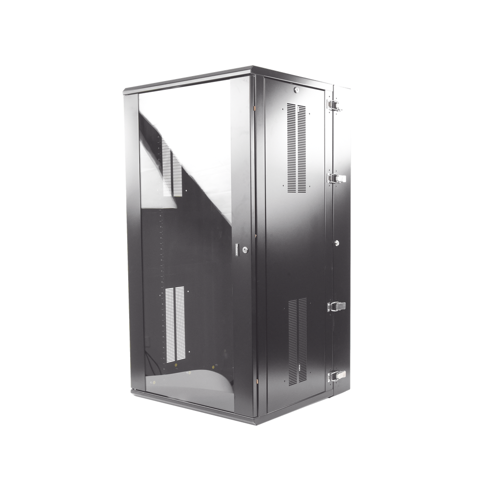 Gabinete PanZone de Montaje en Pared, de 19in, Puerta con Ventana de Seguridad, 26 UR, 635mm de Profundidad, Color Negro - Image 2
